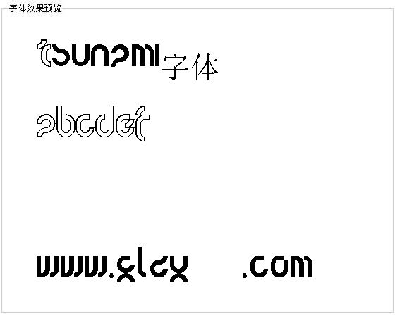 Tsunami字体