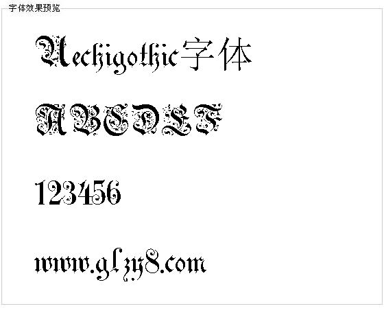 Uechigothic字体