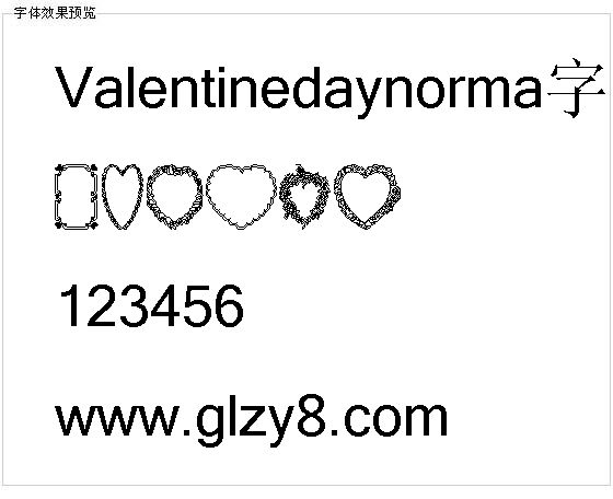 Valentinedaynorma字体