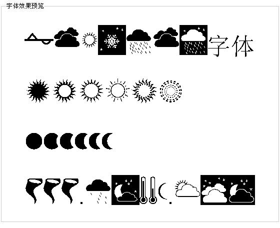 Weather字体