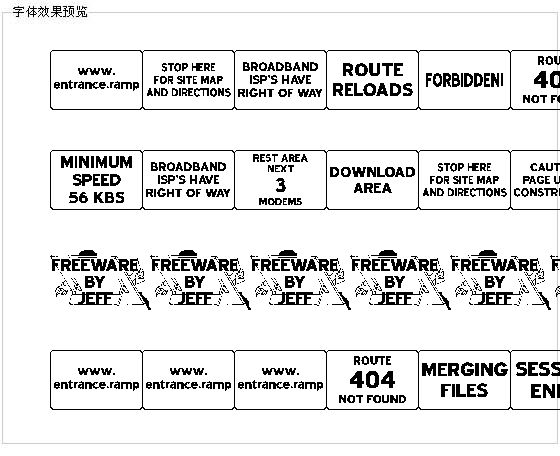 Websigns字体