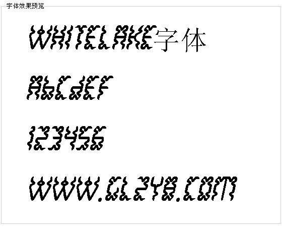 Whitelake字体