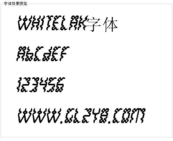 Whitelak字体