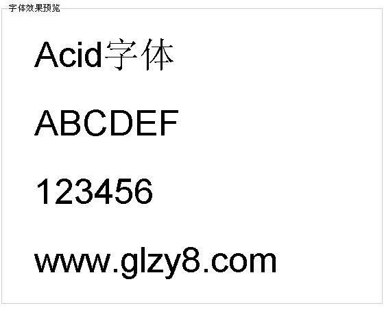 Acid字体