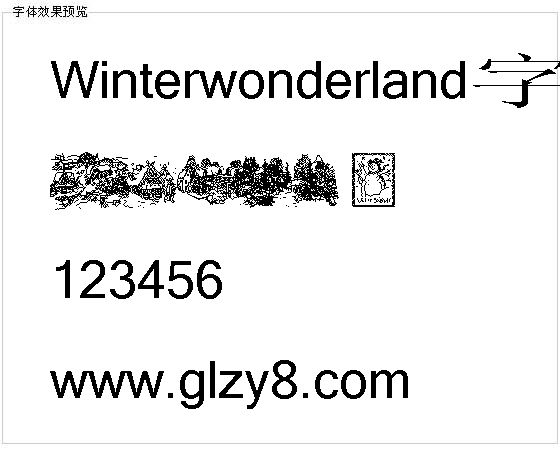 Winterwonderland字体