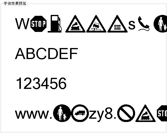 Wmroadsigns字体