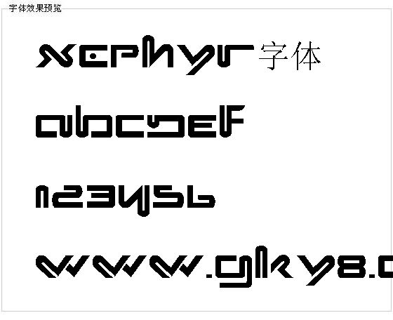 Xephyr字体