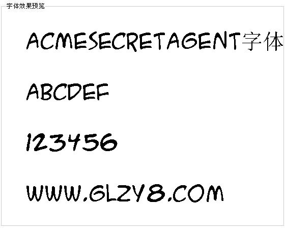 ACMESecretAgent字体