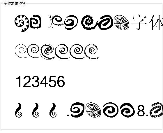 Xspiral字体