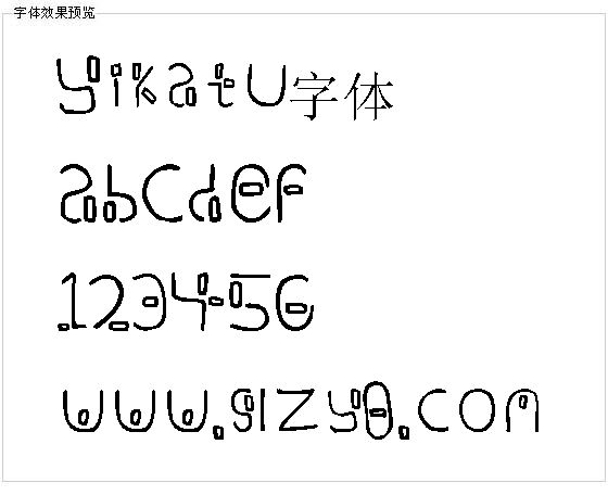 Yikatu字体