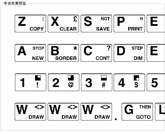 Zxspectrum字体