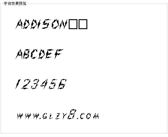 ADDISON字体