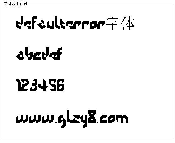 defaulterror字体