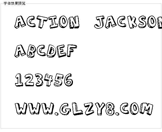 Action Jackson字体