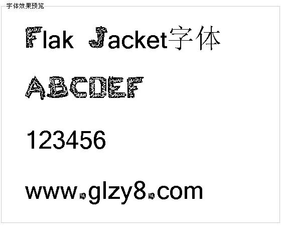 Flak Jacket字体