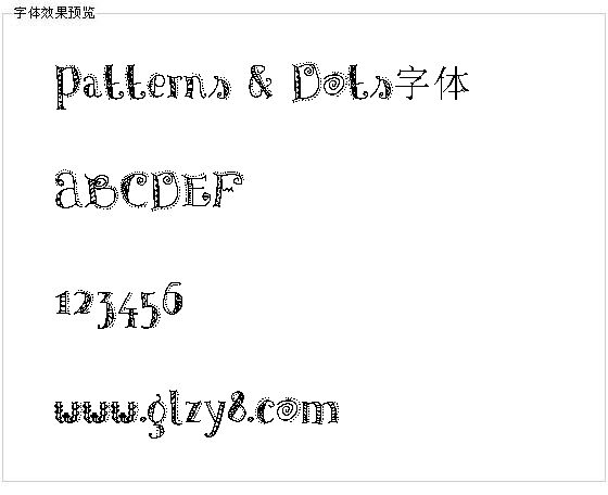 Patterns & Dots字体