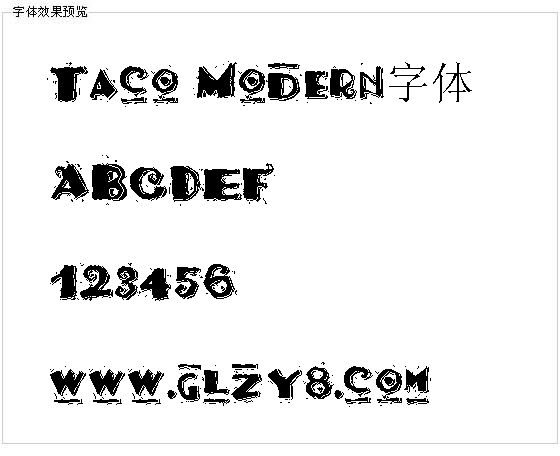 Taco Modern字体