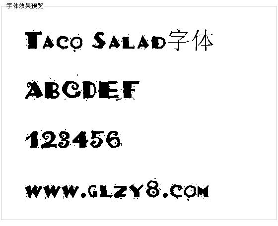 Taco Salad字体