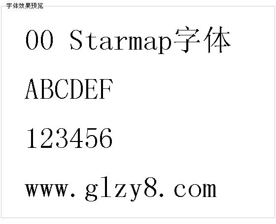 00 Starmap字体