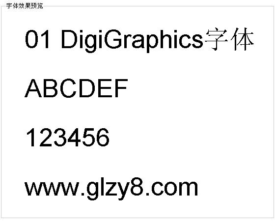 01 DigiGraphics字体