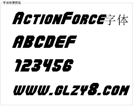 ActionForce字体