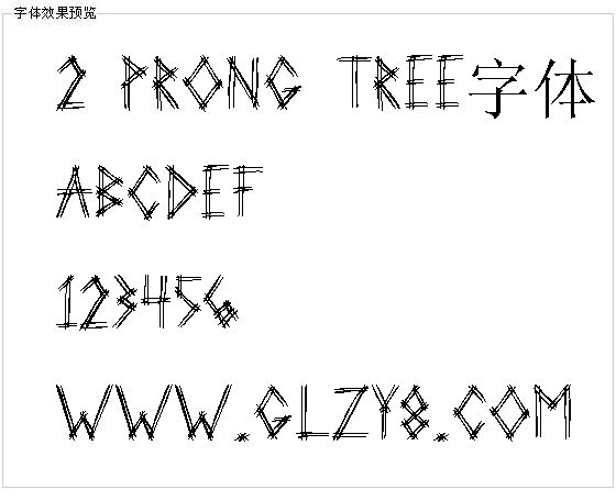 2 Prong Tree字体