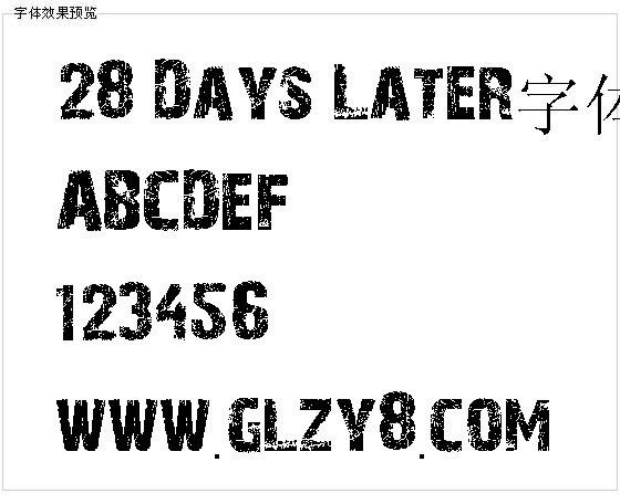 28 Days Later字体