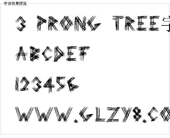 3 Prong Tree字体