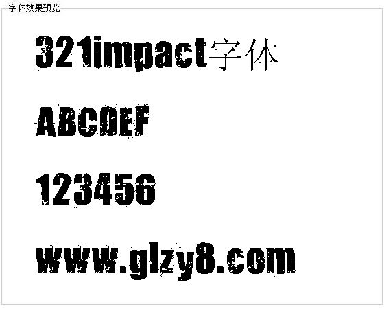 321impact字体