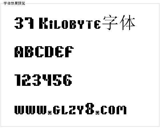 37 Kilobyte字体