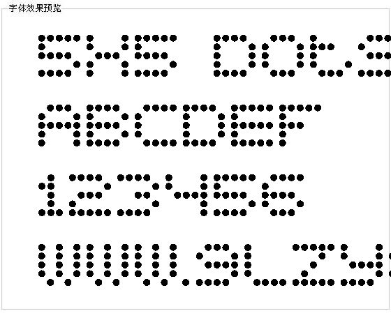 5x5 Dots字体