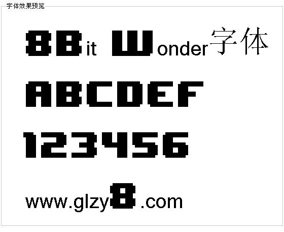 8Bit Wonder字体