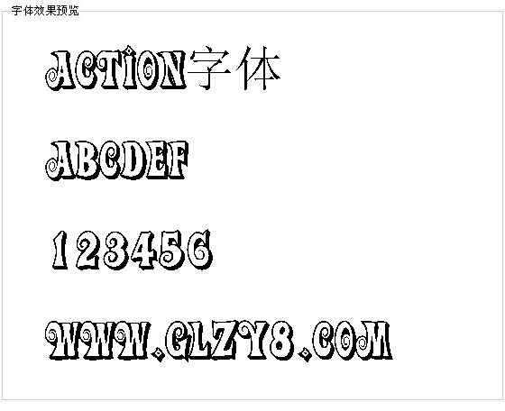 Action字体