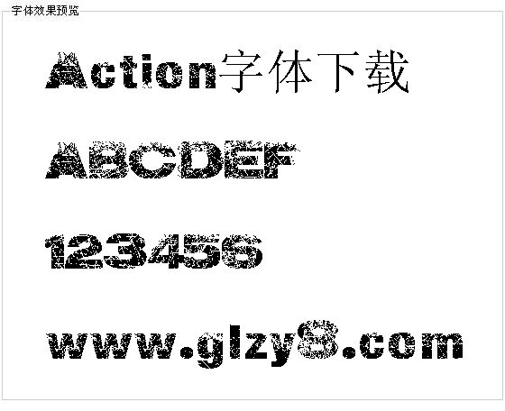 Action字体下载