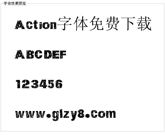 Action字体免费下载