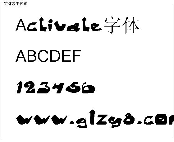 Activate字体