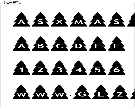 asxmastrees字体