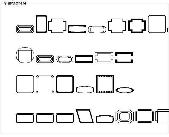 Borders1字体