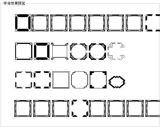 Borders2字体