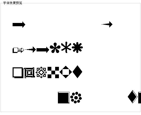 CommonBullets字体