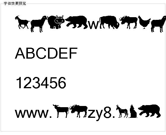 farmwildanimals字体