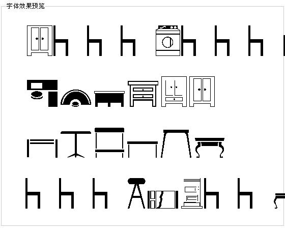 Furniture字体