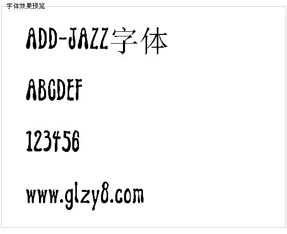 ADD-JAZZ字体