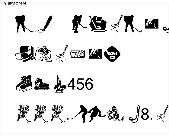 KR Hockey Dings字体