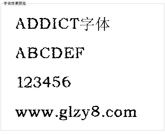 ADDICT字体