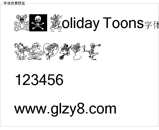 LM Holiday Toons字体