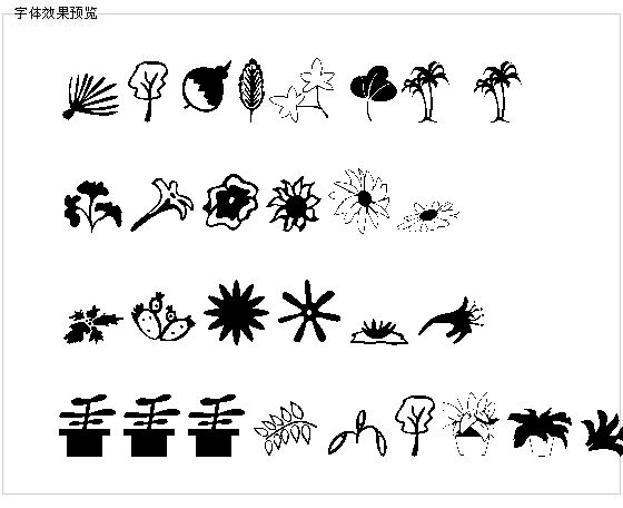 Plants字体