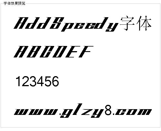 AddSpeedy字体