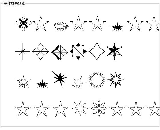 Stars2字体