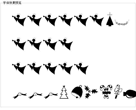 插图图案字体04